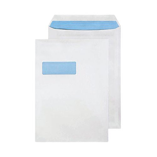 Blake PurelyEveryday C4 90gsm Seal White Window Envelopes (Pack of 50) 12892&#47;50PR 12892&#47;50PR