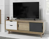 Scandi Oak TV Unit Grey