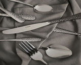 16pc Hammered Cutlery Set