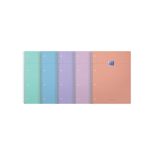 Oxford Smart Pastel Notebook Assorted A4+ (Pack of 5) 400186949