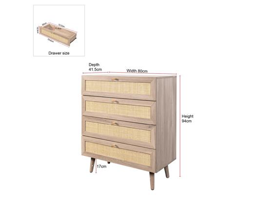 Willow 4 Drawer Chest