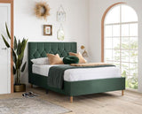 Loxley Small Double Ottoman Bed - Green