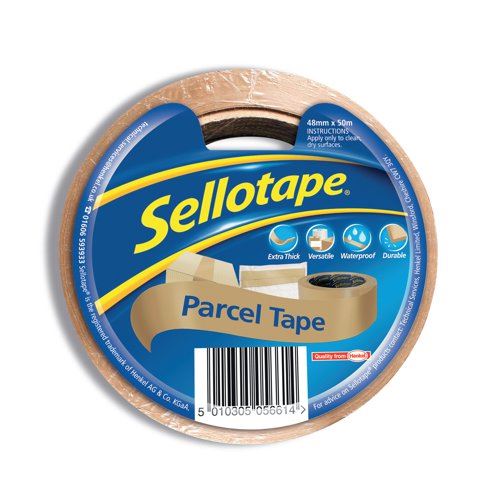 Sellotape Brown Parcel Tape 48mmx50m (8 Pack) 1760686