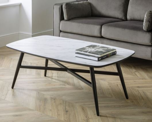 CARUSO MARBLE EFFECT COFFEE TABLE