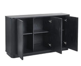 Louis Black Fluted Sideboard Black