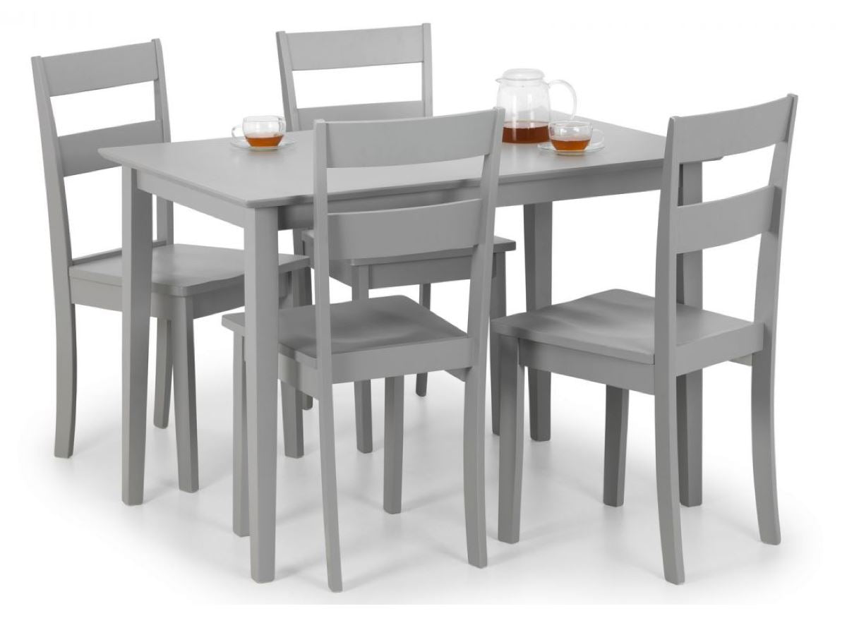 SET OF KOBE RECTANGULAR TABLE & 4 CHAIRS