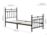 Atlas Single Bed - Black