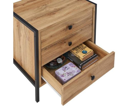 Zahra Nightstand with 3 Drawers