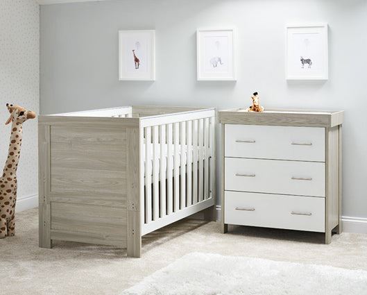 Nika 2 Piece Room Set - Grey Wash & White