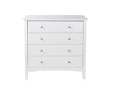 Como 4 Drawer Chest-White