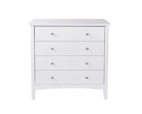 Como 4 Drawer Chest-White