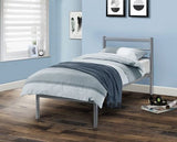 Alpen Single Bed - Silver