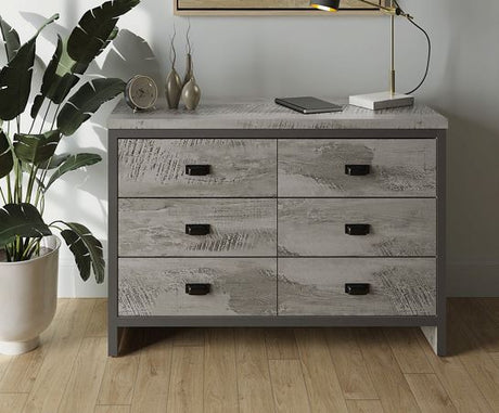 Boston 3+3 Drawer Chest Grey