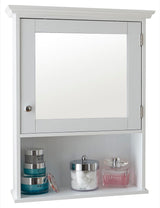 Colonial mirrored cabinet white