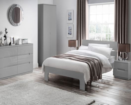 Manhattan Double Bed - Grey