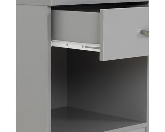 DAKOTA 1 DRAWER BEDSIDE - LIGHT GREY