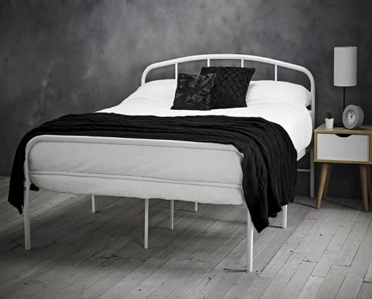 Milton Double Bed - White