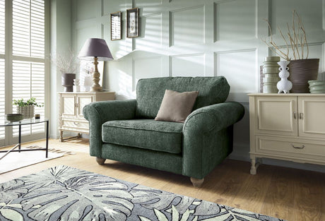 Ingrid Love Seat - Jungle Green
