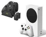 Xbox Series S 512GB Console with Twin Charging Dock with 2x Rechargeable Battery Packs