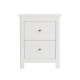 Nairn White 2 drawer bedside cabinet
