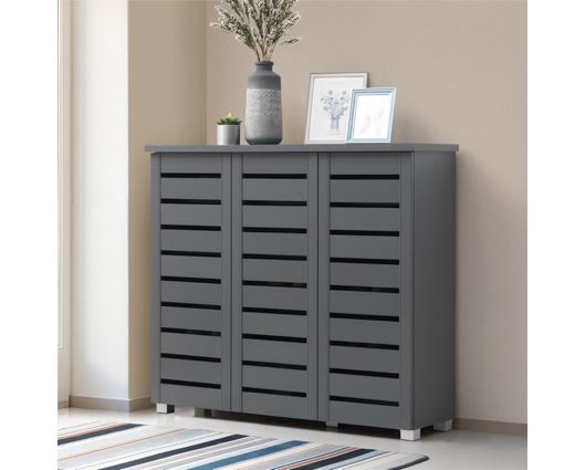 3 Door shoe cabinet