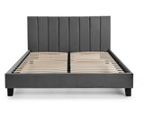 Rosa Velvet Bed in a Box King - Grey
