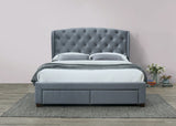 Hope Double Bed - Grey