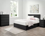Oslo Double Ottoman Bed - Light Grey