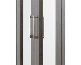 LISBON 4 DOOR WARDROBE - BLACK WOOD GRAIN