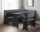 NEWPORT CORNER DINING SET WITH STORAGE BENCH - ANTHRACITE