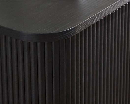 Louis Black Fluted Sideboard Black