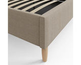Florence 150cm Boucle Ottoman Bed Natural Stone