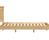 WINDSOR 4'6" LOW END BED - NATURAL OAK