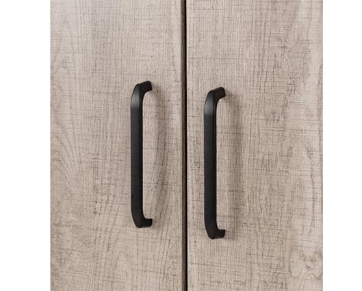 OLIVER 4 DOOR WARDROBE - LIGHT OAK EFFECT
