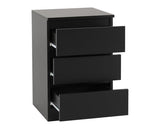 MALVERN 2 DOOR WARDROBE BEDROOM SET - BLACK