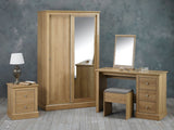 Devon 2 Door Sliding Wardrobe Oak