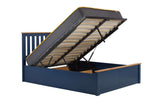 Phoenix King Ottoman Bed - Navy