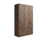 Catania 3 Door 4 Drawer Wardrobe Royal Walnut