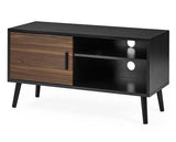 Trent Small TV Stand Up to 43" Walnut & Black