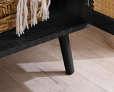 Croxley Rattan 2 Door Sideboard - Black