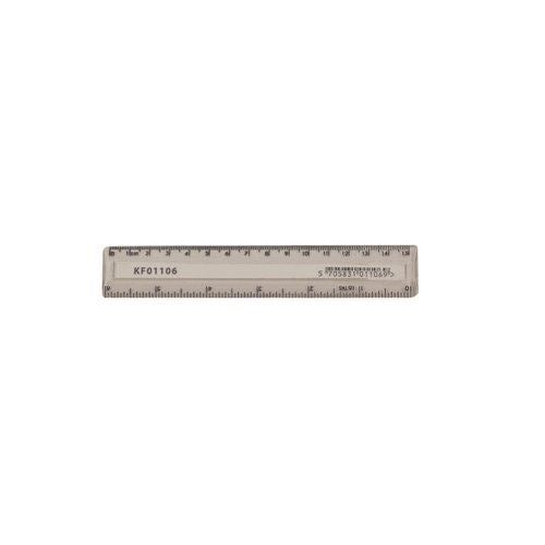 Q-Connect Acrylic Shatter Resistant Ruler 15cm Clear (Pack of 10) KF01106Q