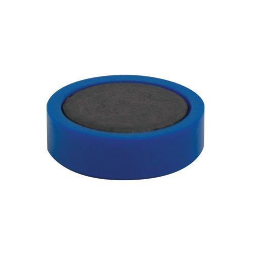 Q-Connect Round Magnet 25mm Blue (10 Pack) KF02640