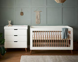 Maya 2 Piece Room Set - White with Natural