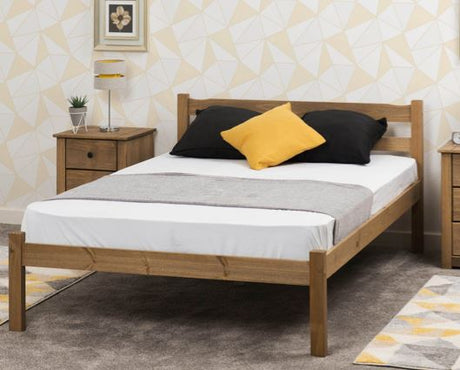 Panama Double Bed - Natural Wax