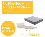 Rio Bed with SleepSoul Paradise Mattress - Single