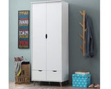 2 Door Wardrobe with 2 Drawers