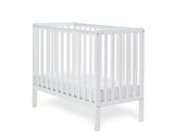 Bantam Cot & Fibre Mattress - White