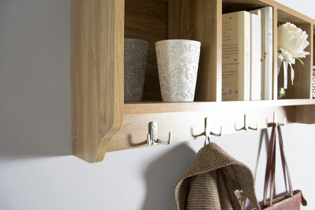 Kempton Wall Rack Oak