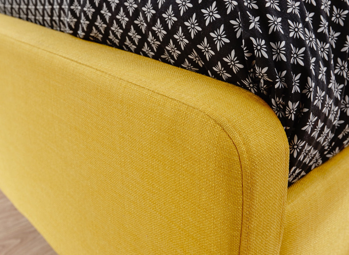 Ashbourne Double Bed - Mustard