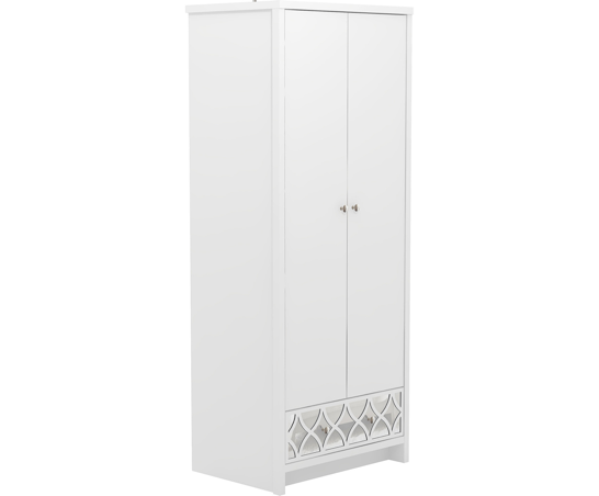 Arianna 2 Door 1 Drawer Wardrobe White